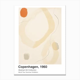 World Tour Exhibition, Abstract Art, Copenhagen, 1960 11 Canvas Print