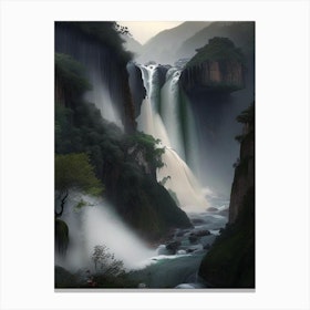 Huangguoshu Waterfall, China Realistic Photograph (2) Canvas Print