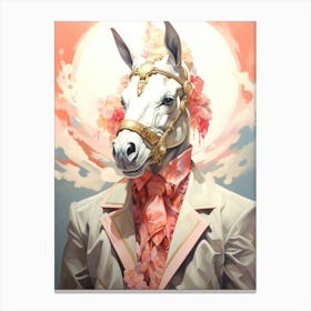 Horse In A Suit Canvas Print