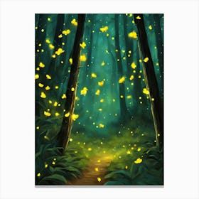 Fireflies In The Forest 1 Leinwandbild