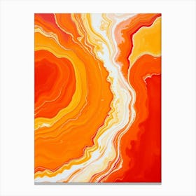 Abstract Orange Painting Lienzo