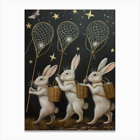 Dreamcatching Hares Canvas Print