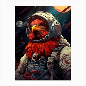 Eagle In Space Canvas Print