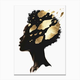 Gold Head 2 Canvas Print