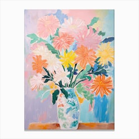 Flower Painting Fauvist Style Chrysanthemum 1 Canvas Print