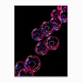 Glow In The Dark Bubbles Canvas Print