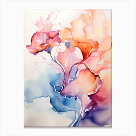 Watercolor Flowers 49 Canvas Print