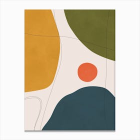 Abstract minimalist strokes 2 Canvas Print