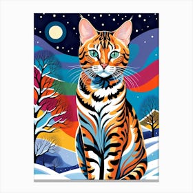 Bengal Cat Canvas Print