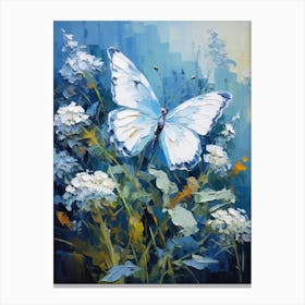 White Butterfly Canvas Print