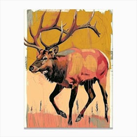 Elk Illustration 2 Canvas Print