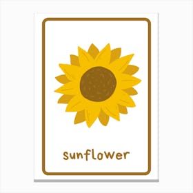 Sunflower Flower Canvas Print