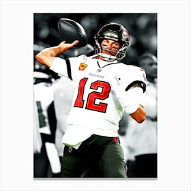 Tom Brady Of The Tampa Bay Buccaneers Canvas Print