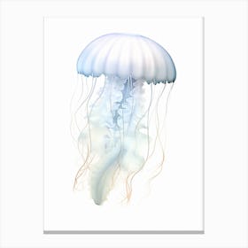 Sea Nettle Jellyfish Drawing 2 Canvas Print