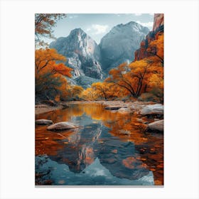 Autumn In Zion National Park Canvas Print