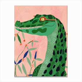 Jungle Crocodile Canvas Print