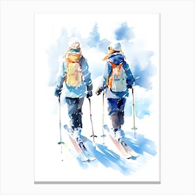 Grandvalira   Andorra, Ski Resort Illustration 1 Canvas Print