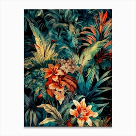 Tropical Wallpaper flowers nature Canvas Print
