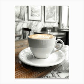 Coffee Latte Art 2 Canvas Print