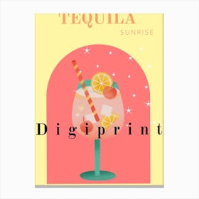 Tequila sunrise Canvas Print