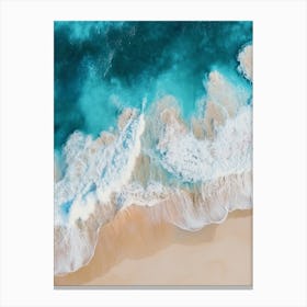 Aerial View Of A Beach 72 Canvas Print