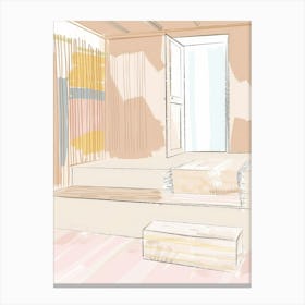 Interior Sketch Canvas Print