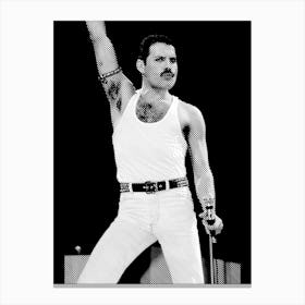 Freddie Mercury Line Canvas Print