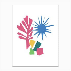 Cut Out Fireworks Canvas Print