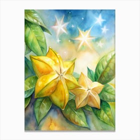 8 Star Fruits Shining Under The Sun Canvas Print