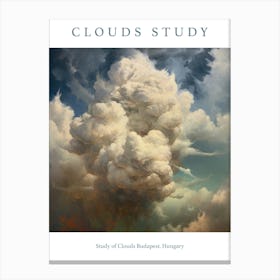 Study Of Clouds Budapest, Hungary Canvas Print