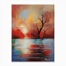 Sunset Tree 4 Canvas Print