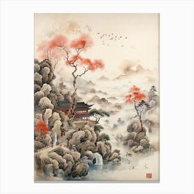 Chinese Landscape Painting Canvas Print