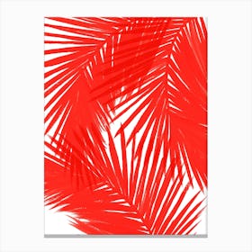 Red Palms Canvas Print