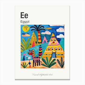 Kids Travel Alphabet  Egypt 2 Canvas Print