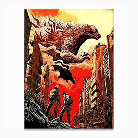 Godzilla Canvas Print