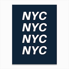 Nyc poster Canvas Print