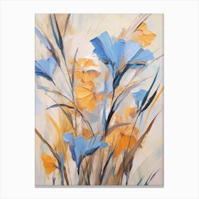 Fall Flower Painting Cornflower 1 Canvas Print