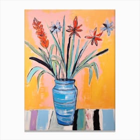 Flower Painting Fauvist Style Kangaroo Paw 1 Canvas Print