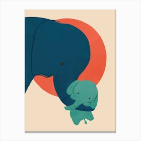 Baby Elephant Canvas Print