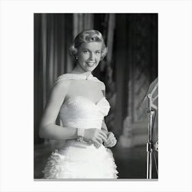 Promotional Portrait Of American Singer And Actor Doris Day Canvas Print