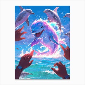 Dolphins 1 Canvas Print