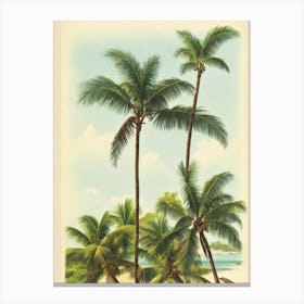Anse Chastanet Beach 3 St Lucia Vintage Canvas Print