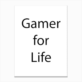 Gaming Quote 7 Canvas Print
