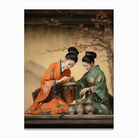 Tea Ceremony Japanese Style 2 Canvas Print