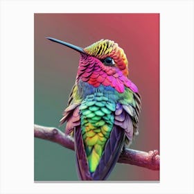 Colorful Hummingbird 1 Canvas Print