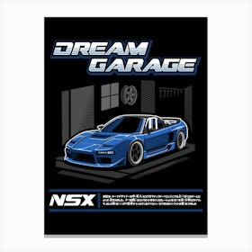 Honda NSX Blue Canvas Print