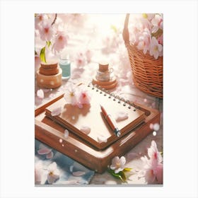 Cherry Blossoms In The Spring Canvas Print