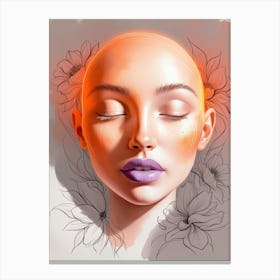 Face Of A Woman Canvas Print