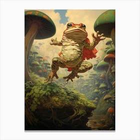 Leap Of Faith Budgetts Frog 3 Canvas Print
