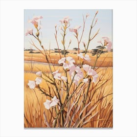 Flax Flower 1 Flower Painting Canvas Print